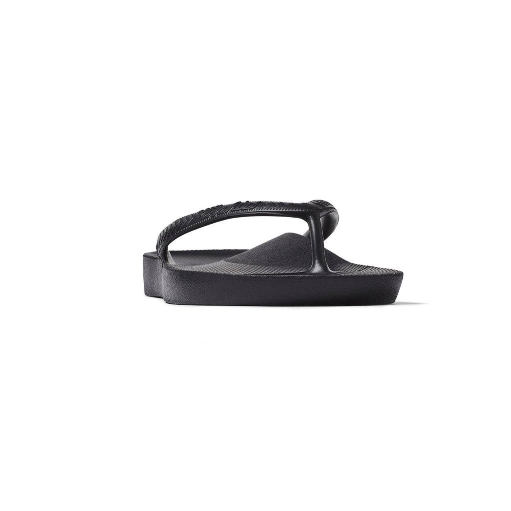 Archies Footwear Arch Support Thongs - Classic - Black in Single