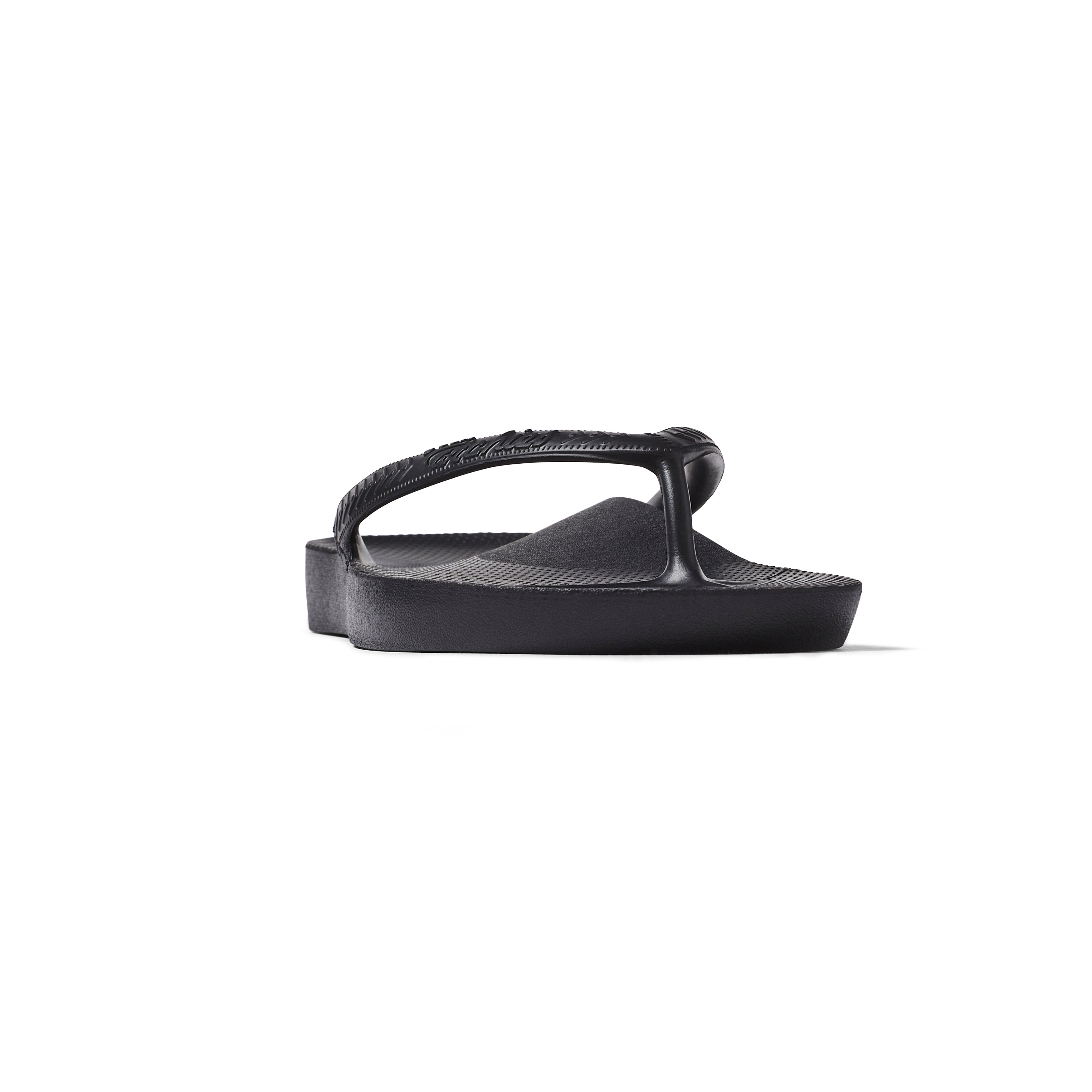 Archies Footwear Arch Support Thongs - Classic - Black in Single