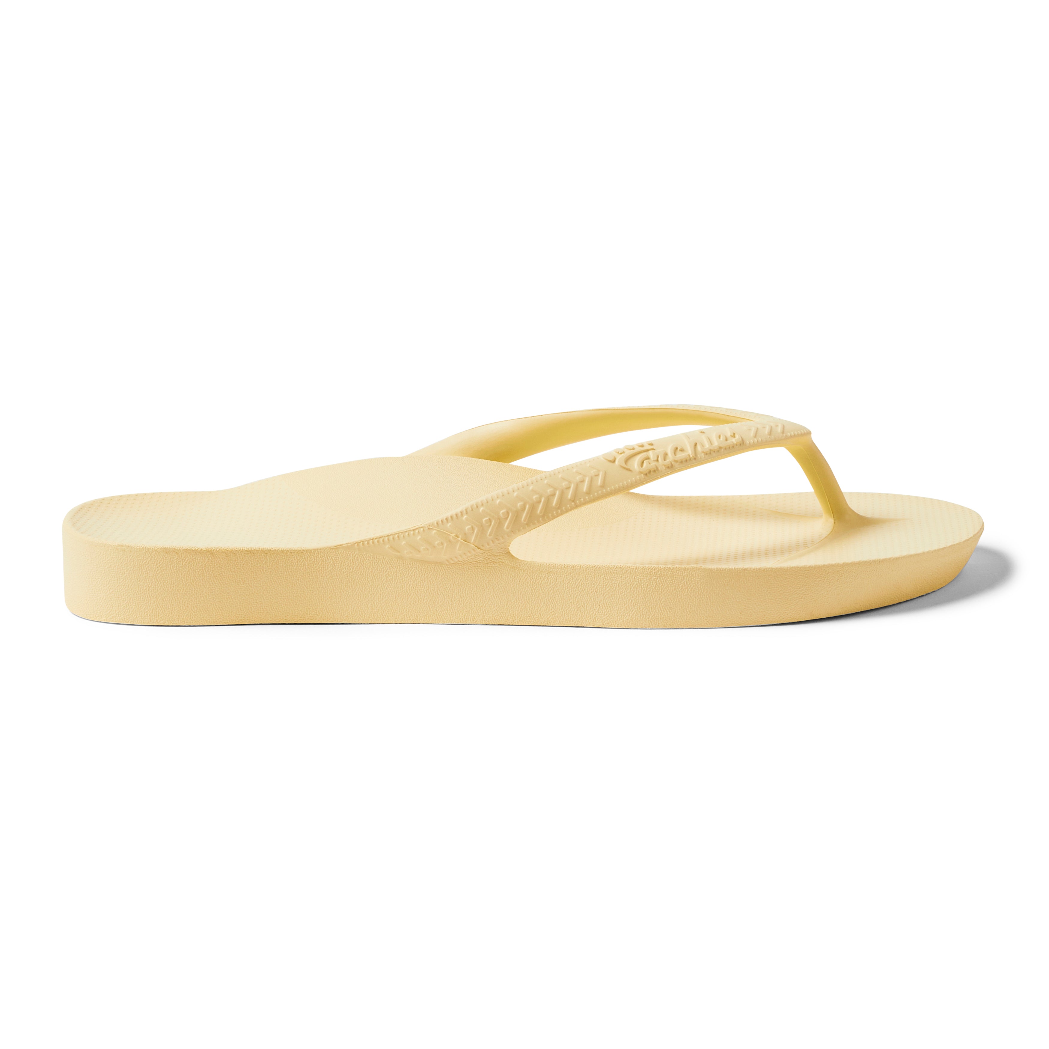 Archies Footwear Arch Support Thongs - Classic - Lemon in Single