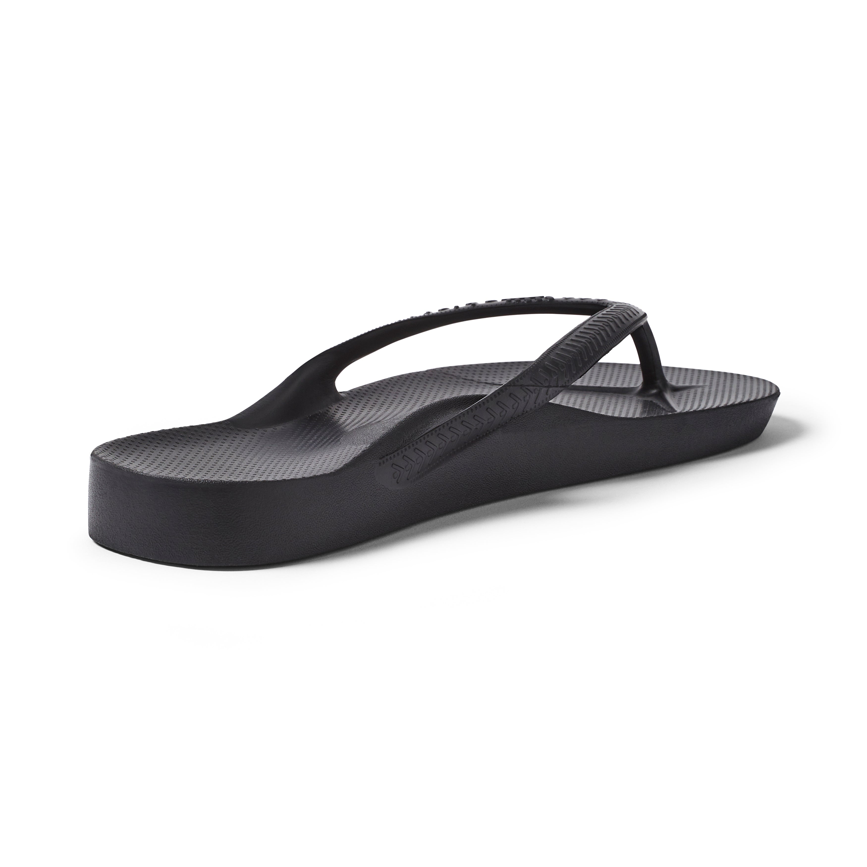 Archies Footwear Arch Support Thongs - Classic - Black in Single