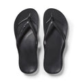 Archies Footwear Arch Support Thongs - Classic - Black in Single