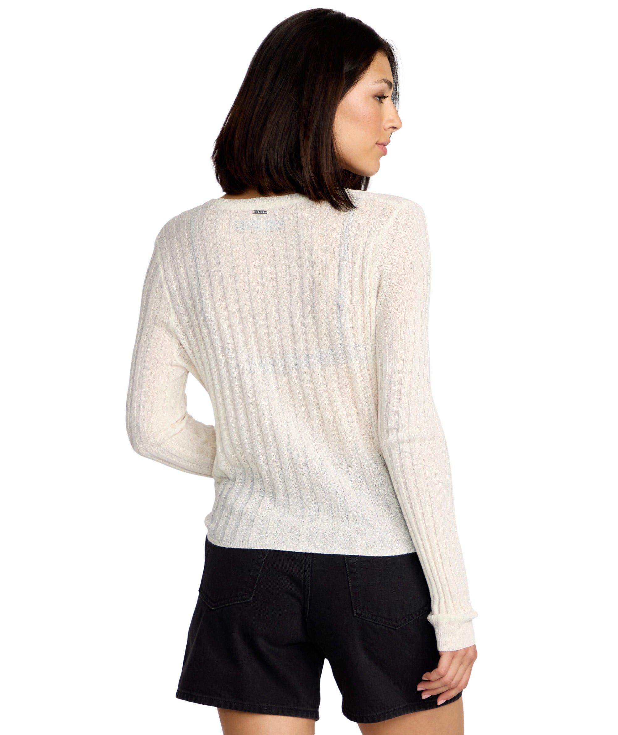 Volcom Pulp Stitchin Cardi in STAR WHITE