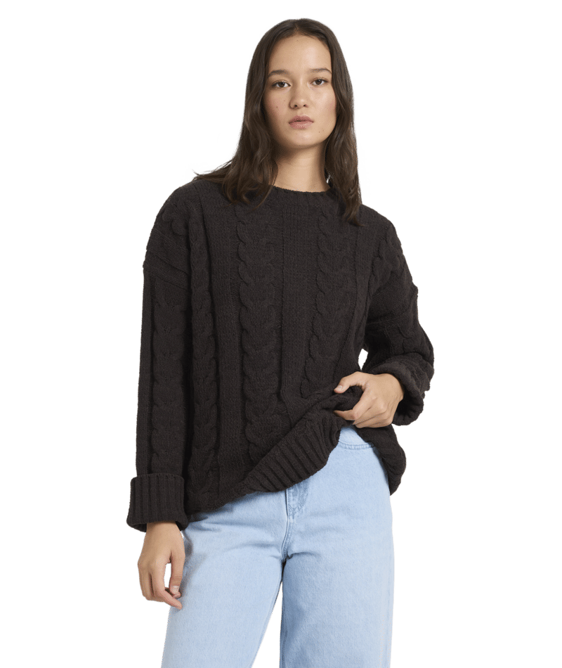 Volcom Cable Cove Swea in Vintage Black