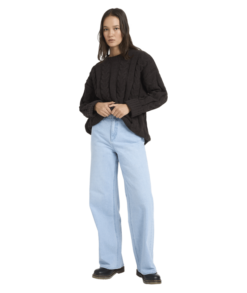 Volcom Cable Cove Swea in Vintage Black