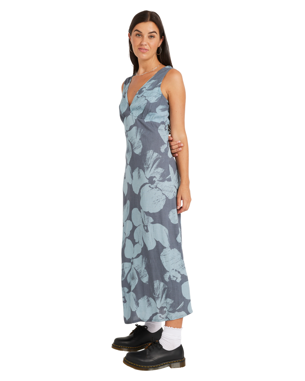 Volcom Grumpy Sunshine Dress in BLUE SAPPHIRE