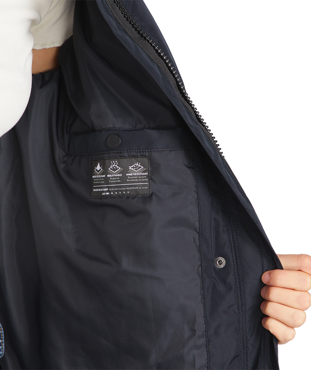 Volcom Alldaylong Puff Jacket in BLACK
