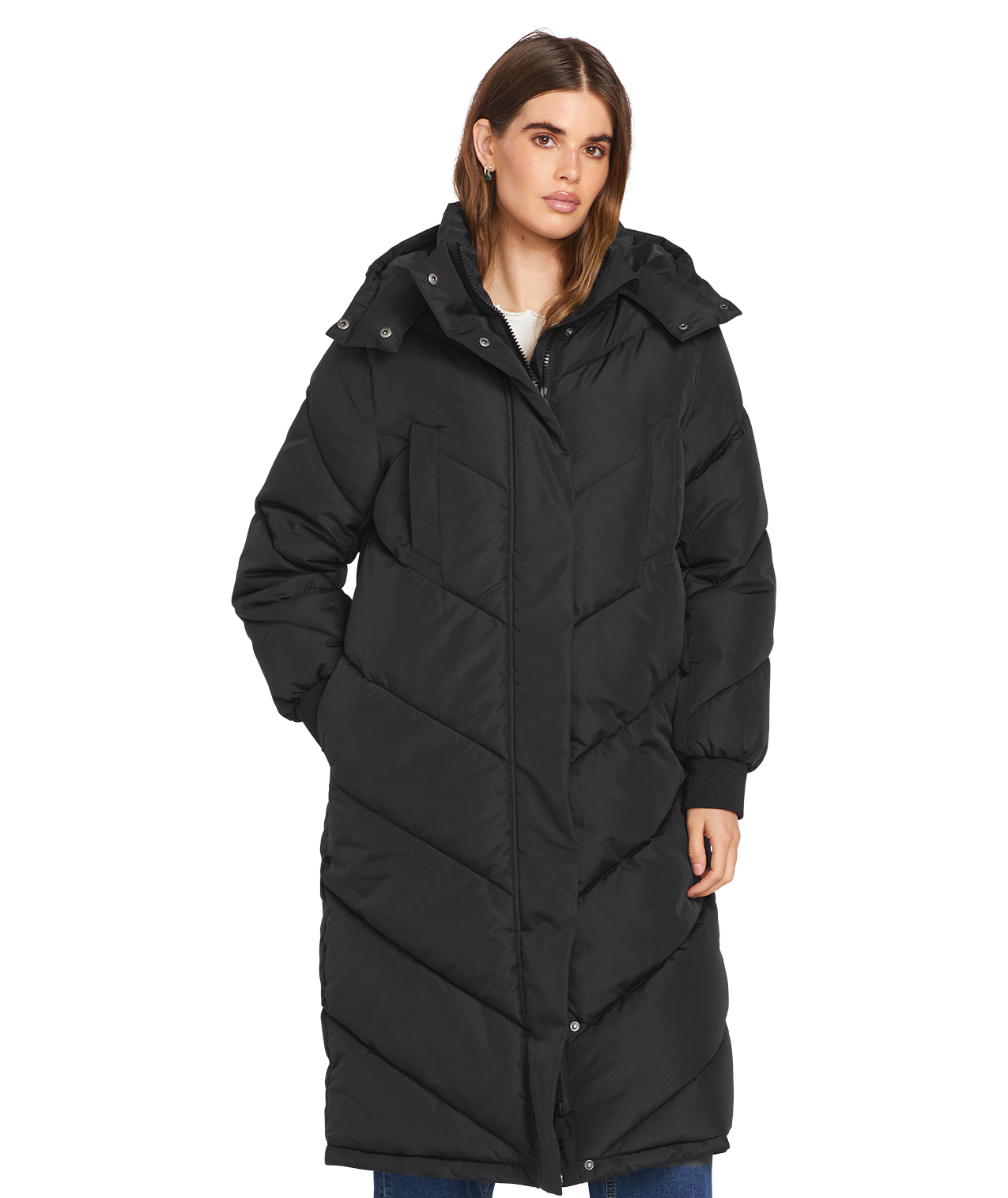Volcom Alldaylong Puff Jacket in BLACK