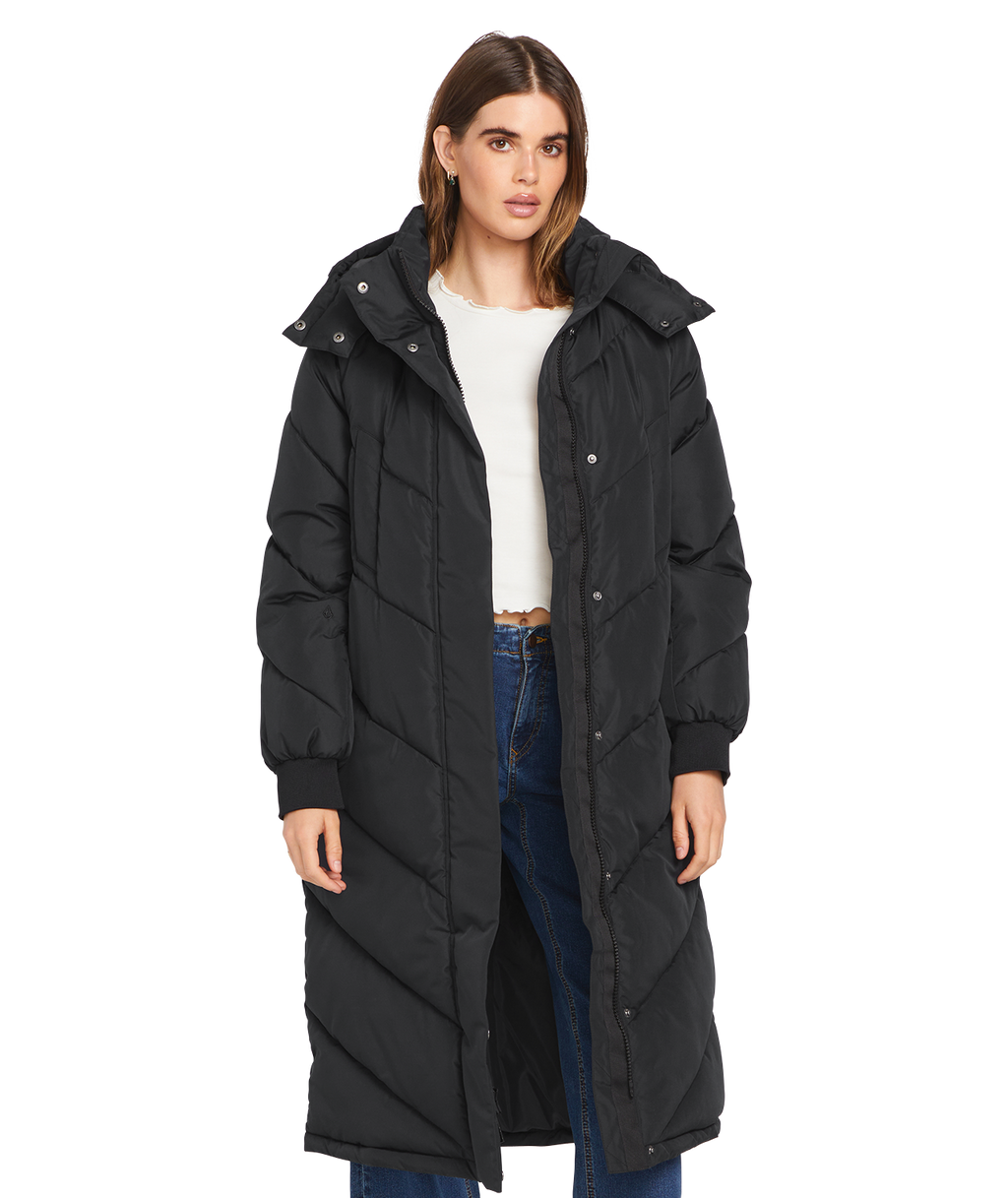 Volcom Alldaylong Puff Jacket in BLACK