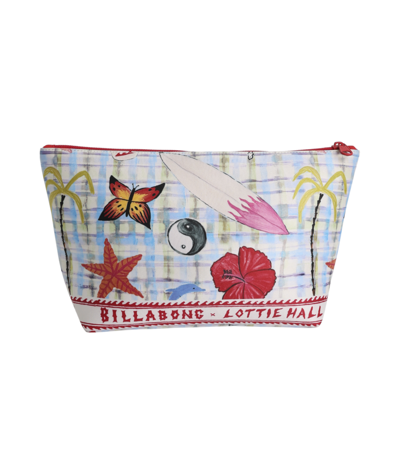 Billabong Lottie Hall Dry Pouch in WHITE MULTI