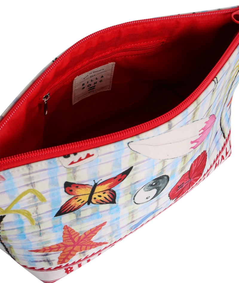 Billabong Lottie Hall Dry Pouch in WHITE MULTI