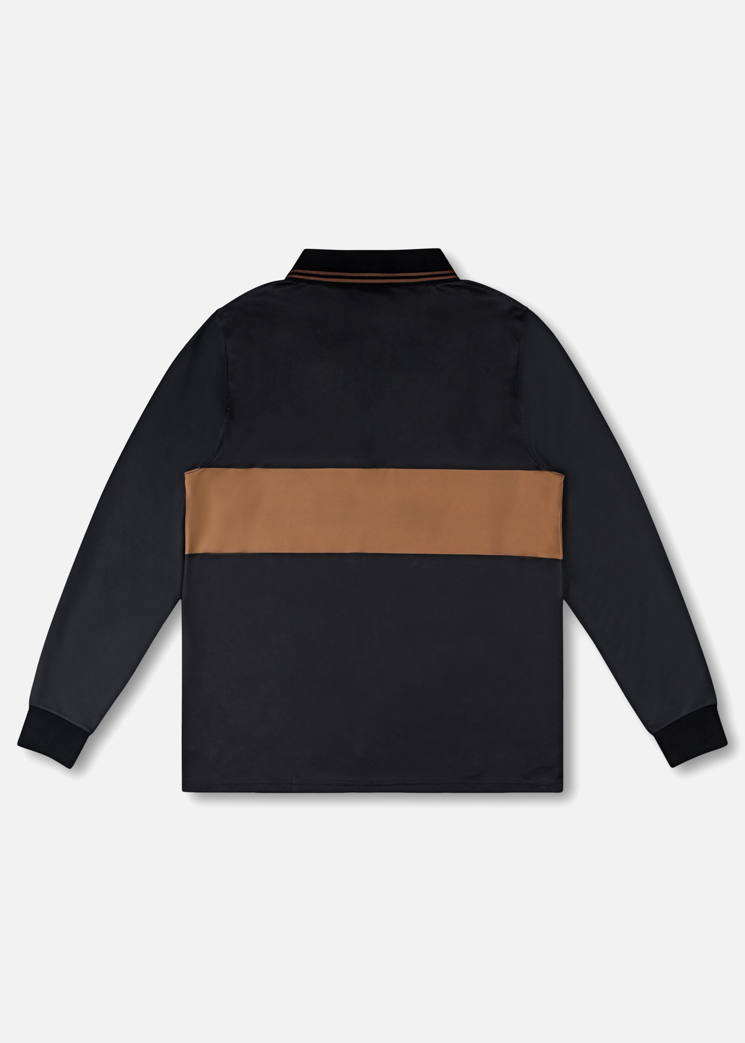 Rivvia Projects Team Vv Track Ls Polo in BROWN/BLACK