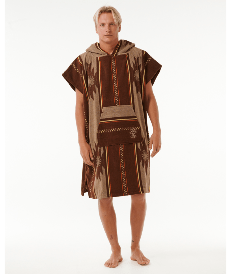 Rip Curl Searchers Hooded Towel in DUSTED CHOCOLATE