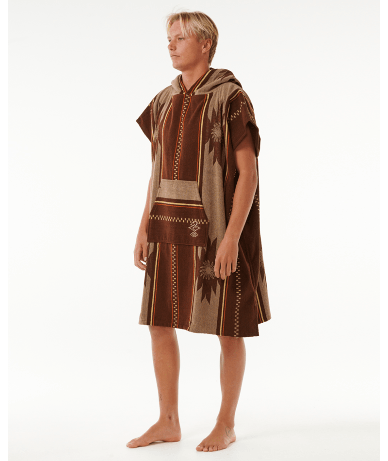 Rip Curl Searchers Hooded Towel in DUSTED CHOCOLATE