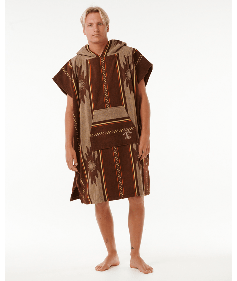 Rip Curl Searchers Hooded Towel in DUSTED CHOCOLATE