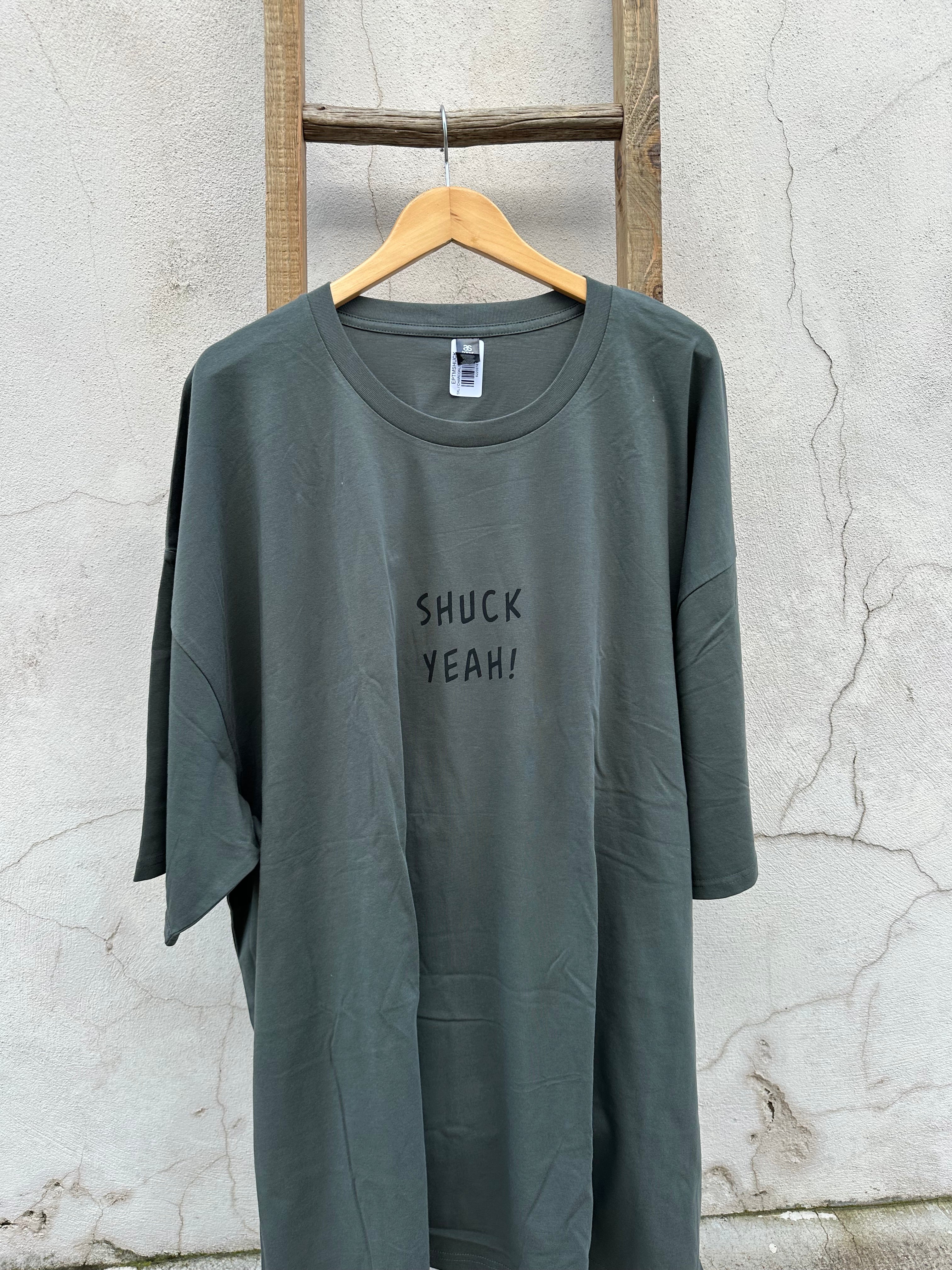 EP SURF Mens Shuck Yeah Tee (4XL & 5XL Only) - Charcoal/Black