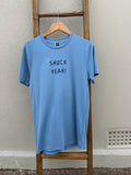 EP SURF Mens Shuck Yeah Tee - Carolina Blue/Dark Blue
