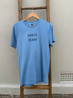EP SURF Mens Shuck Yeah Tee - Carolina Blue/Dark Blue