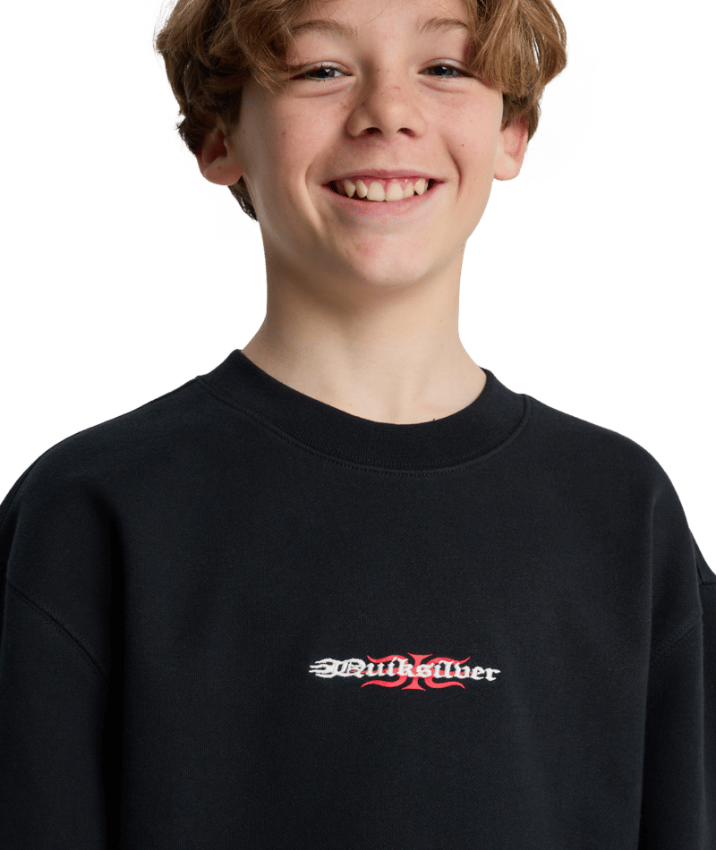 Quiksilver Mercury Trident Crew Youth in BLACK