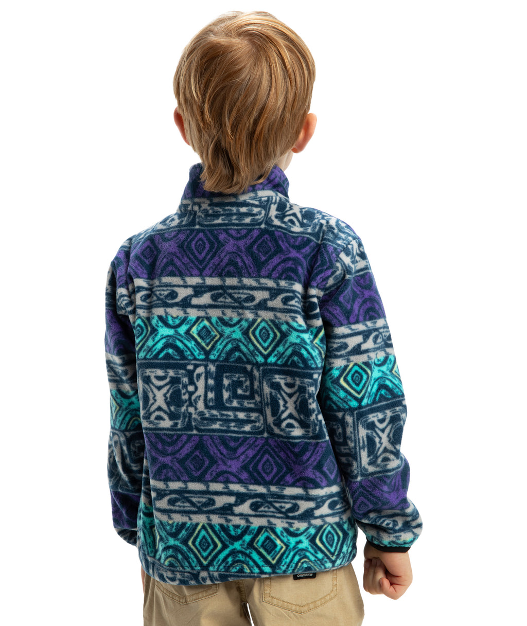 Quiksilver Global Heat Polar Zip Boys in SILVER GRAY GLOBAL HEAT STRIPE