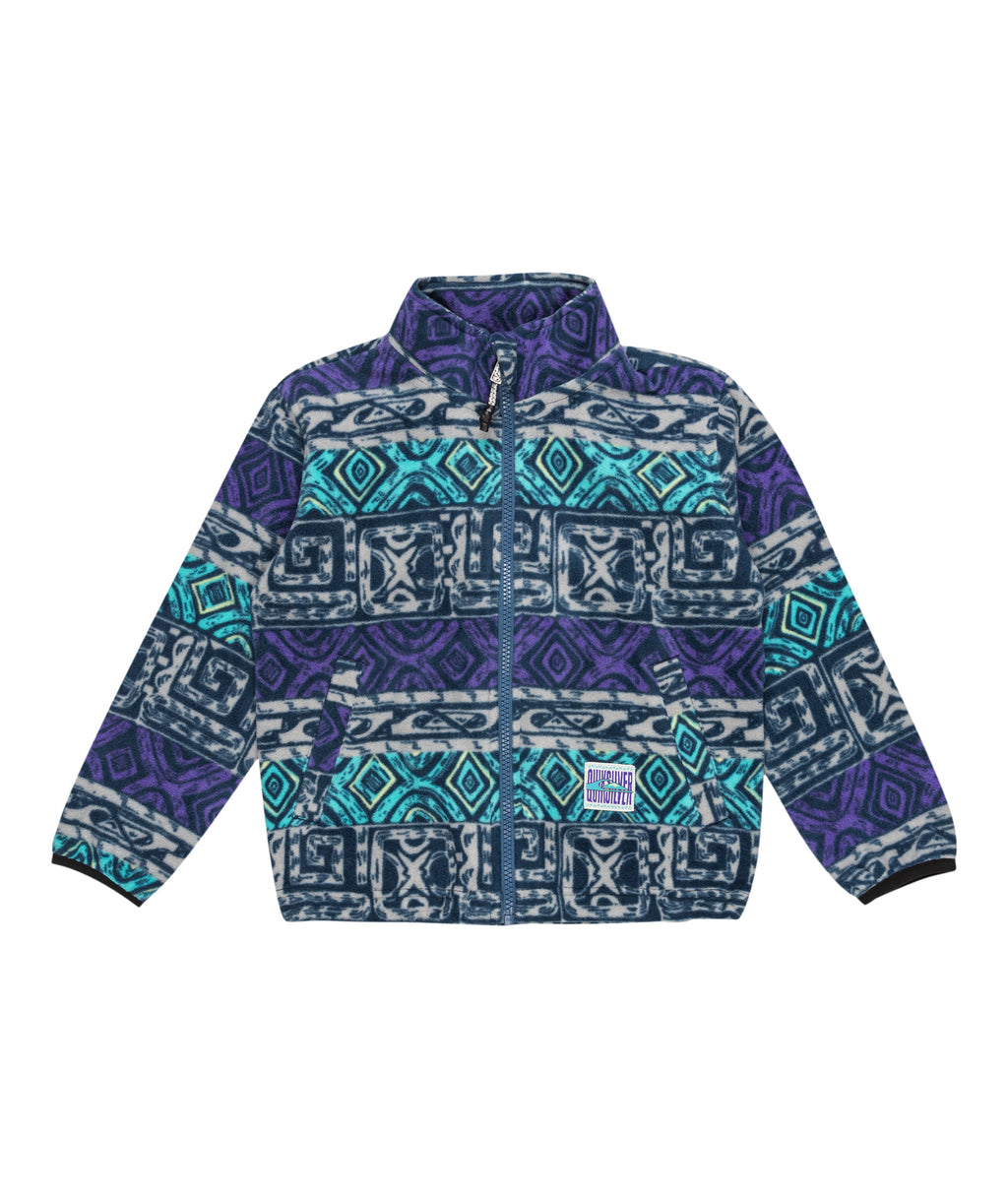 Quiksilver Global Heat Polar Zip Boys in SILVER GRAY GLOBAL HEAT STRIPE