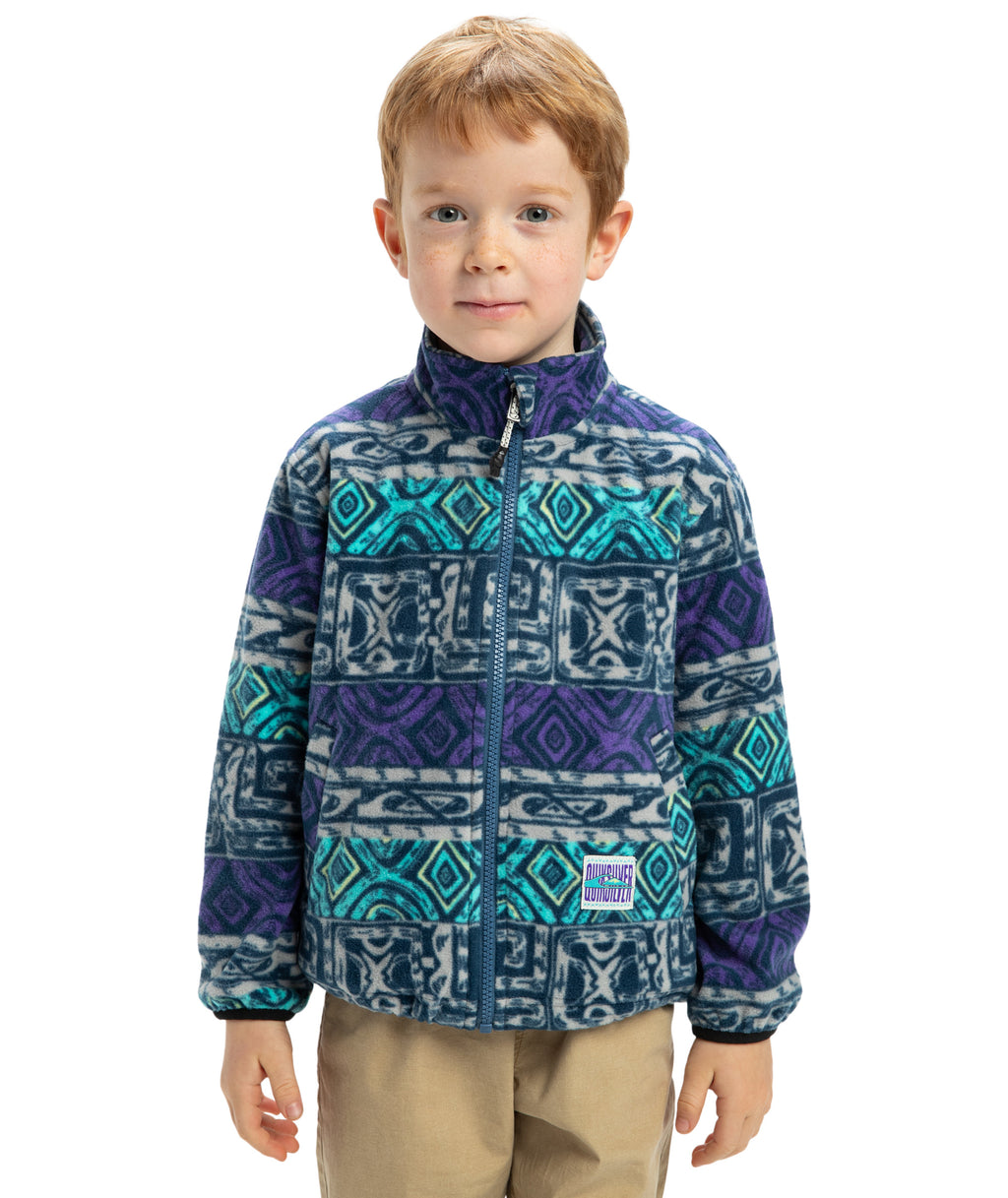 Quiksilver Global Heat Polar Zip Boys in SILVER GRAY GLOBAL HEAT STRIPE