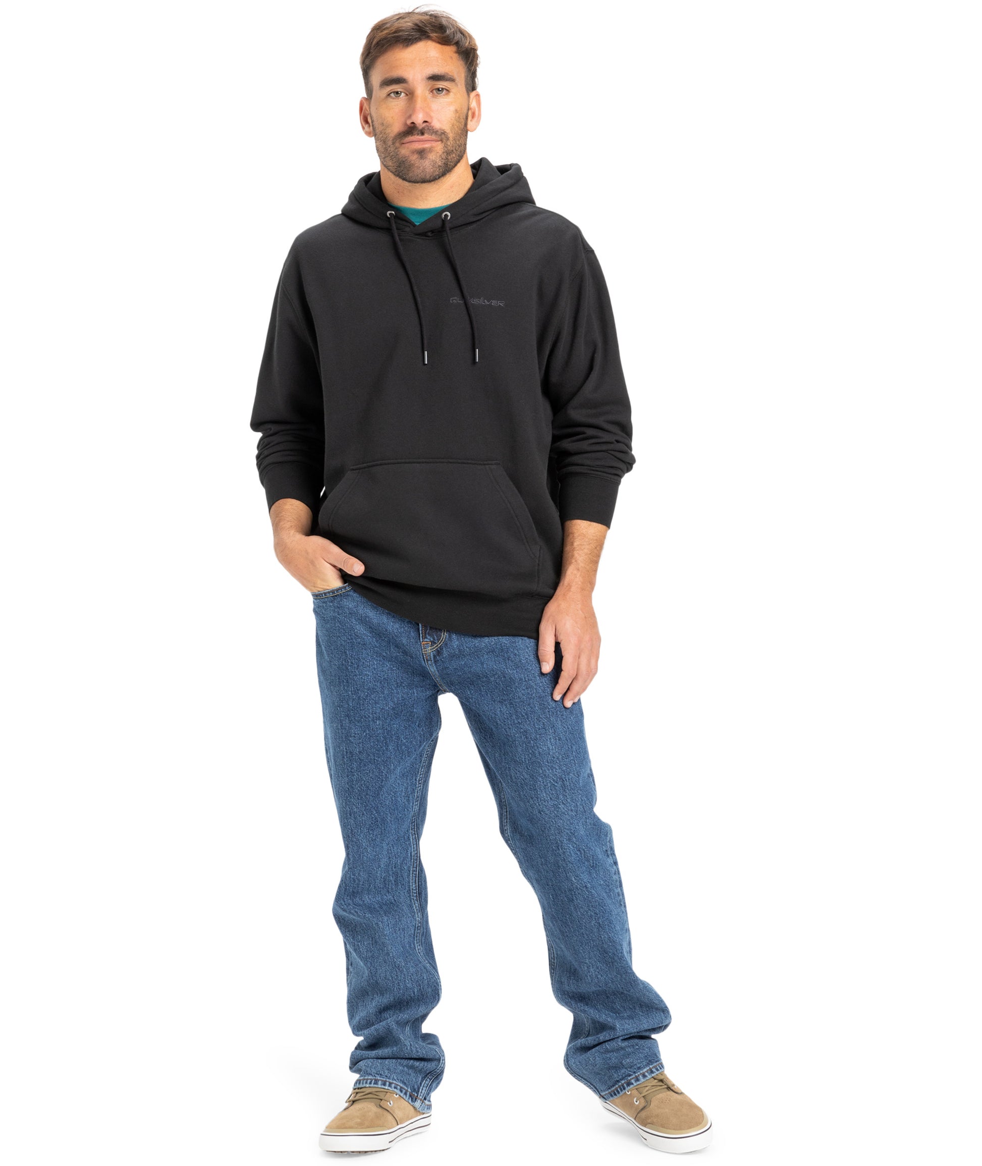 Quiksilver Salt Water Hoodie in BLACK