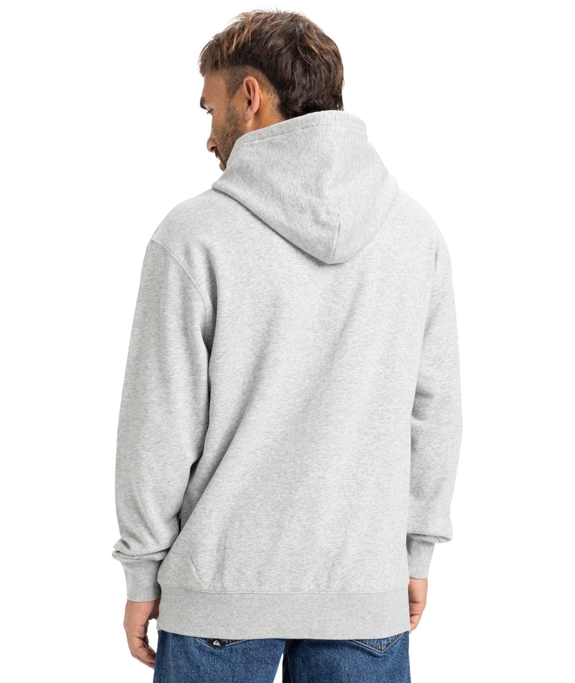 Quiksilver Salt Water Hoodie in LIGHT GREY HEATHER
