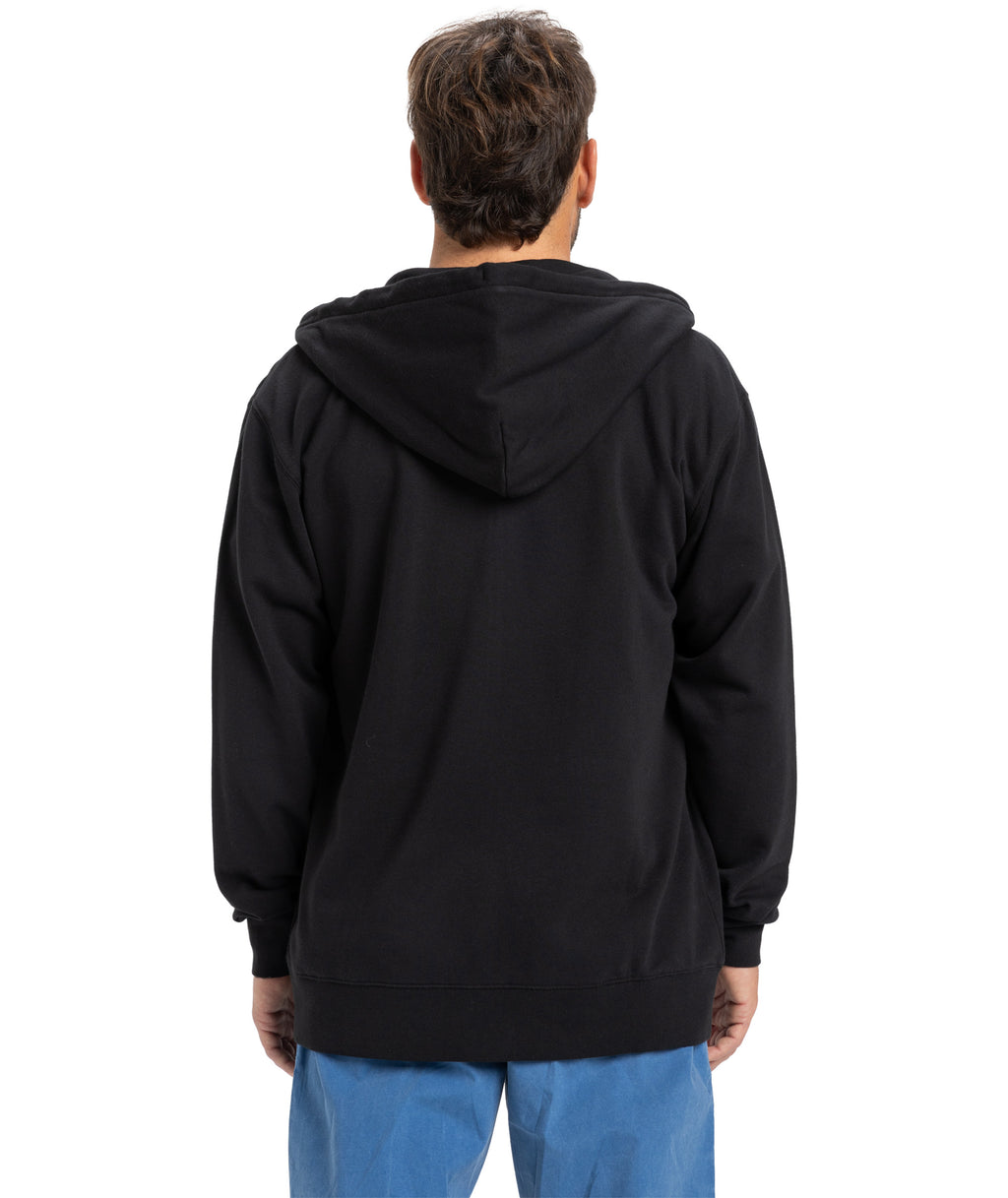 Quiksilver Salt Water Zip Hoodie in BLACK