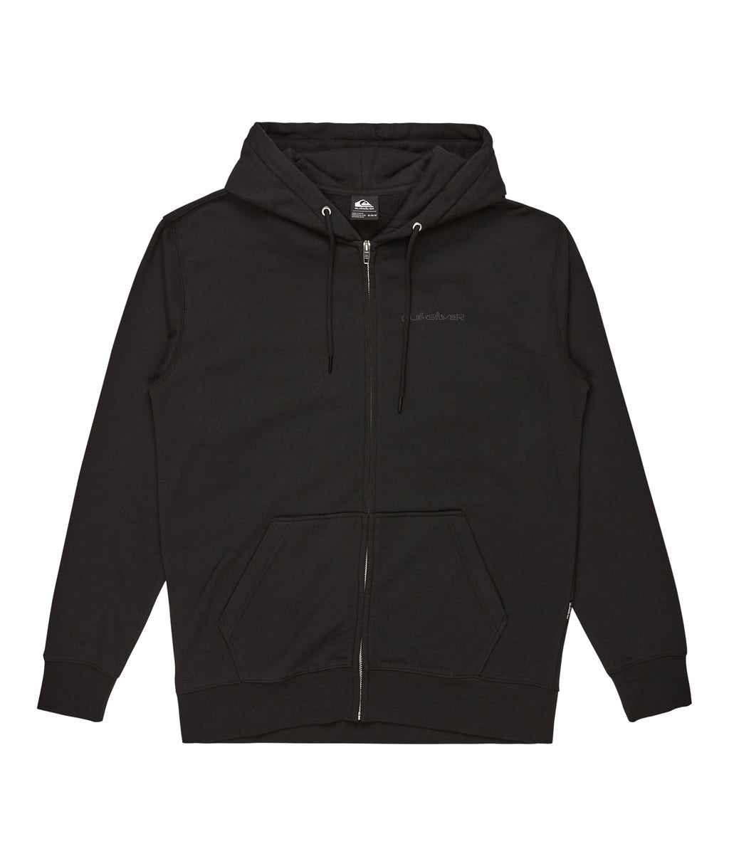 Quiksilver Salt Water Zip Hoodie in BLACK