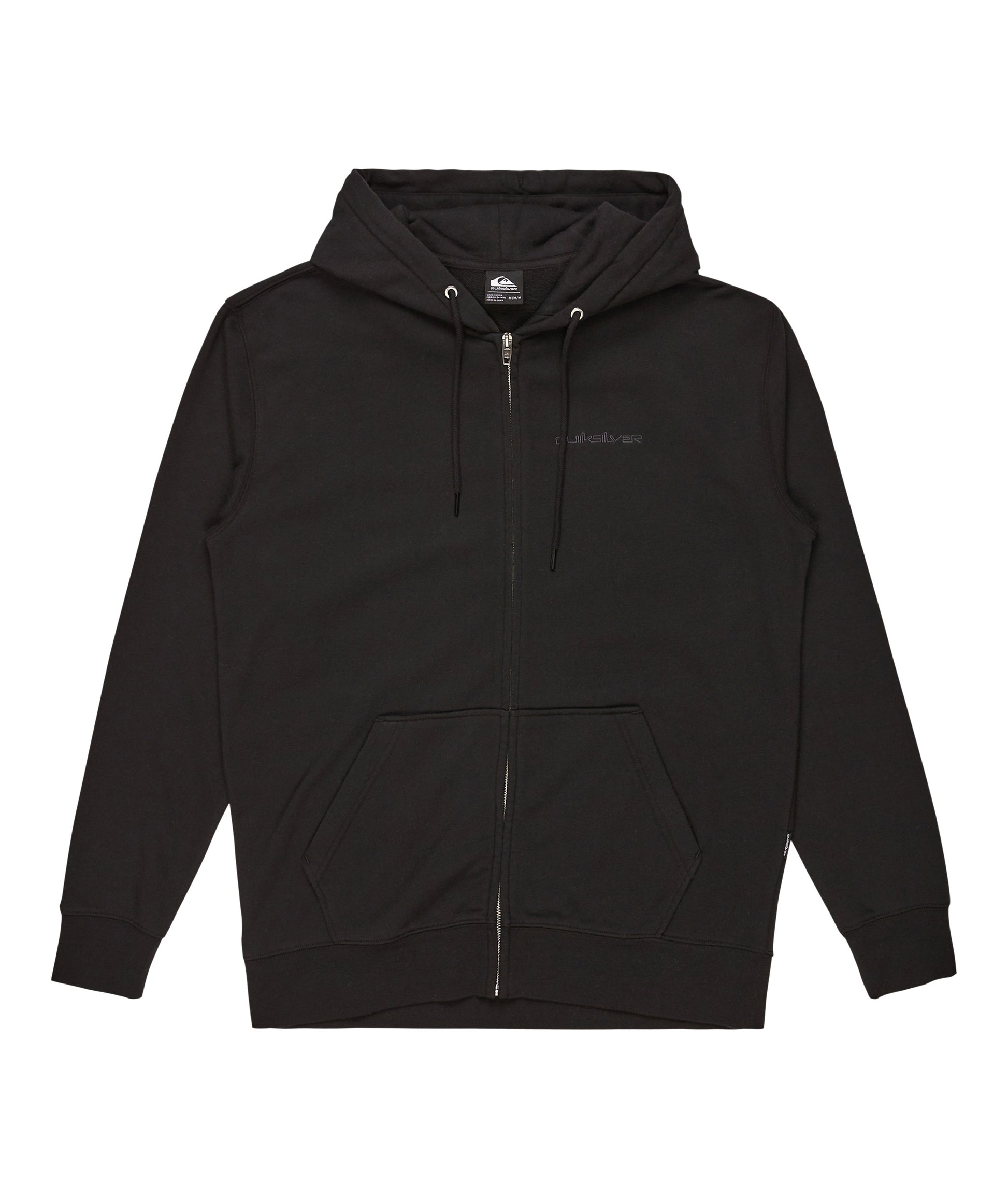Quiksilver Salt Water Zip Hoodie in BLACK