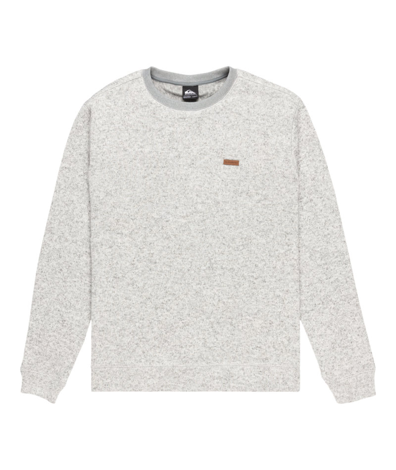 Quiksilver Keller Crew in LIGHT GREY HEATHER