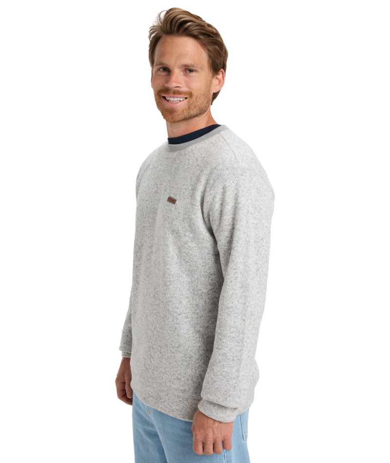 Quiksilver Keller Crew in LIGHT GREY HEATHER