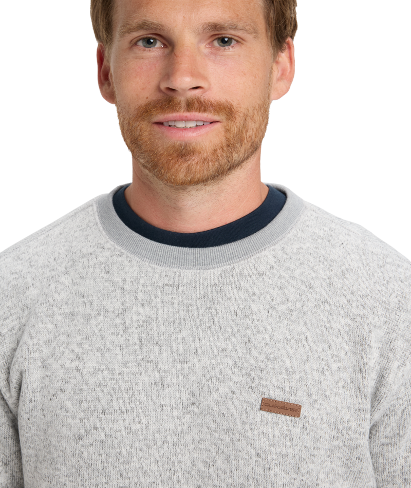 Quiksilver Keller Crew in LIGHT GREY HEATHER