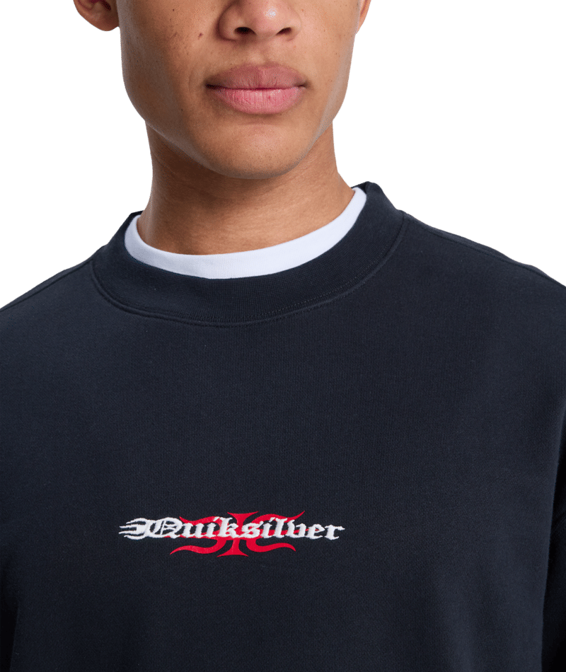 Quiksilver Mercury Trident Crew in BLACK