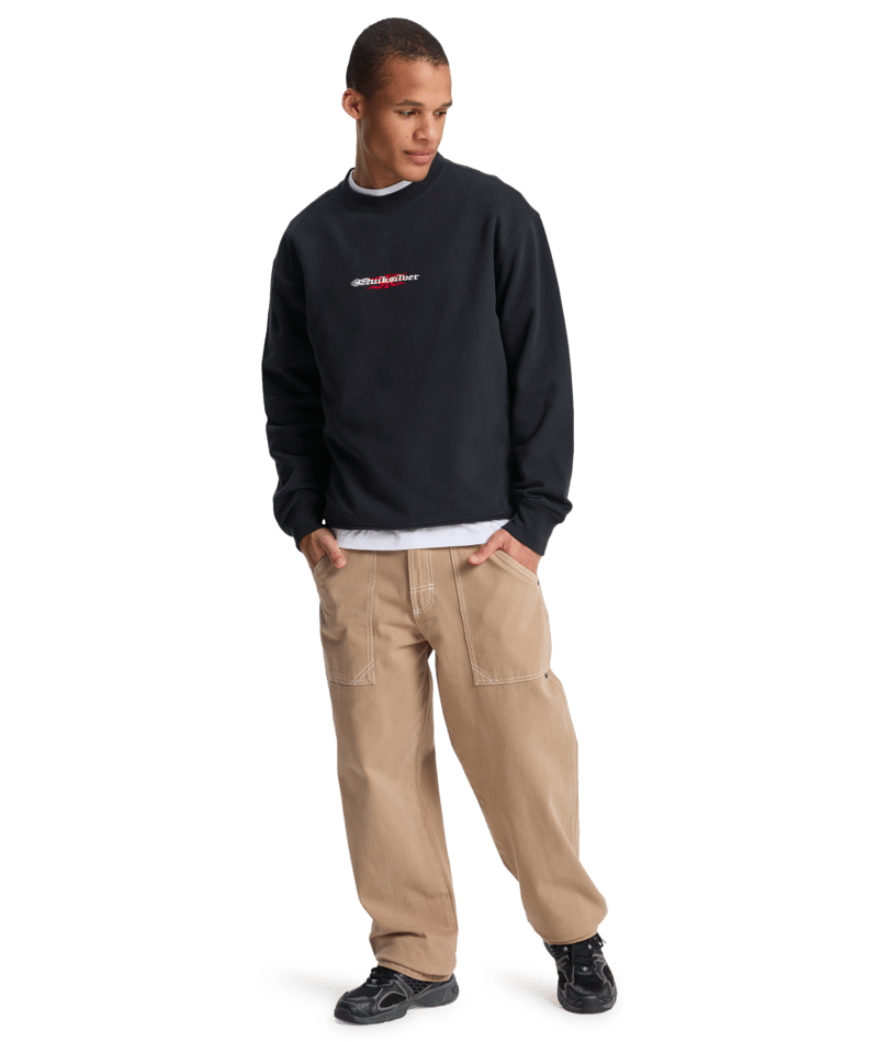 Quiksilver Mercury Trident Crew in BLACK
