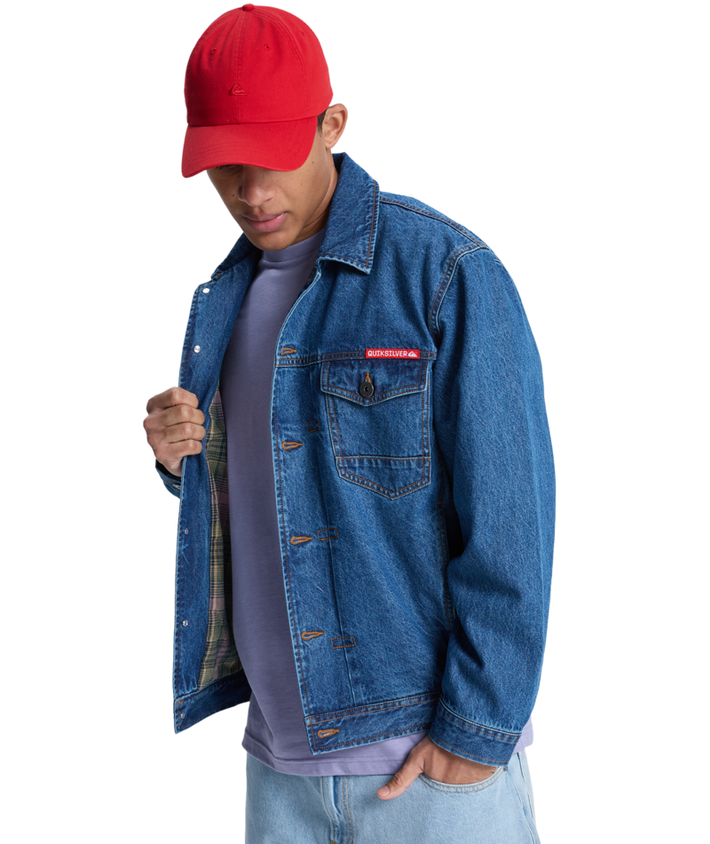 Quiksilver All Ride Denim Jkt in MEDIUM BLUE