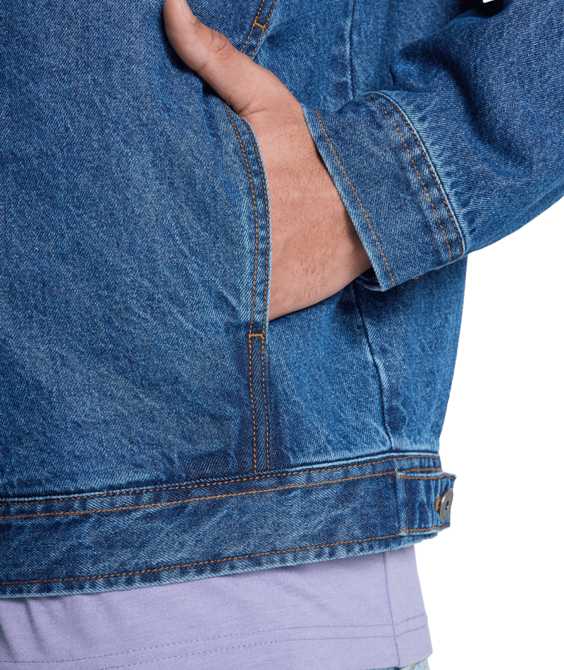 Quiksilver All Ride Denim Jkt in MEDIUM BLUE