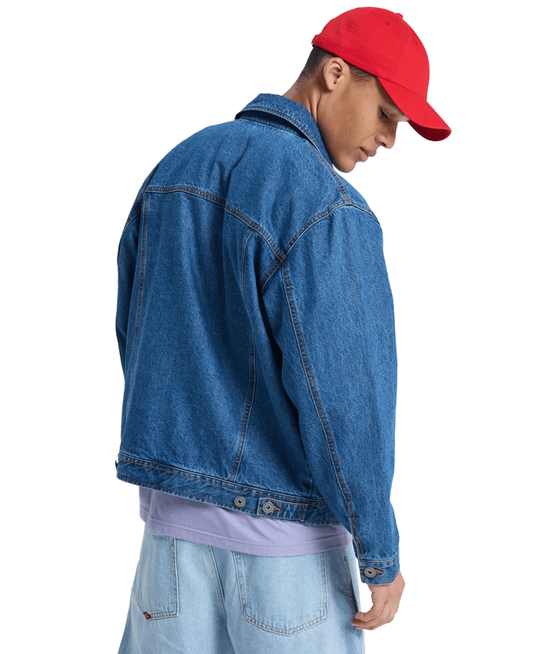 Quiksilver All Ride Denim Jkt in MEDIUM BLUE