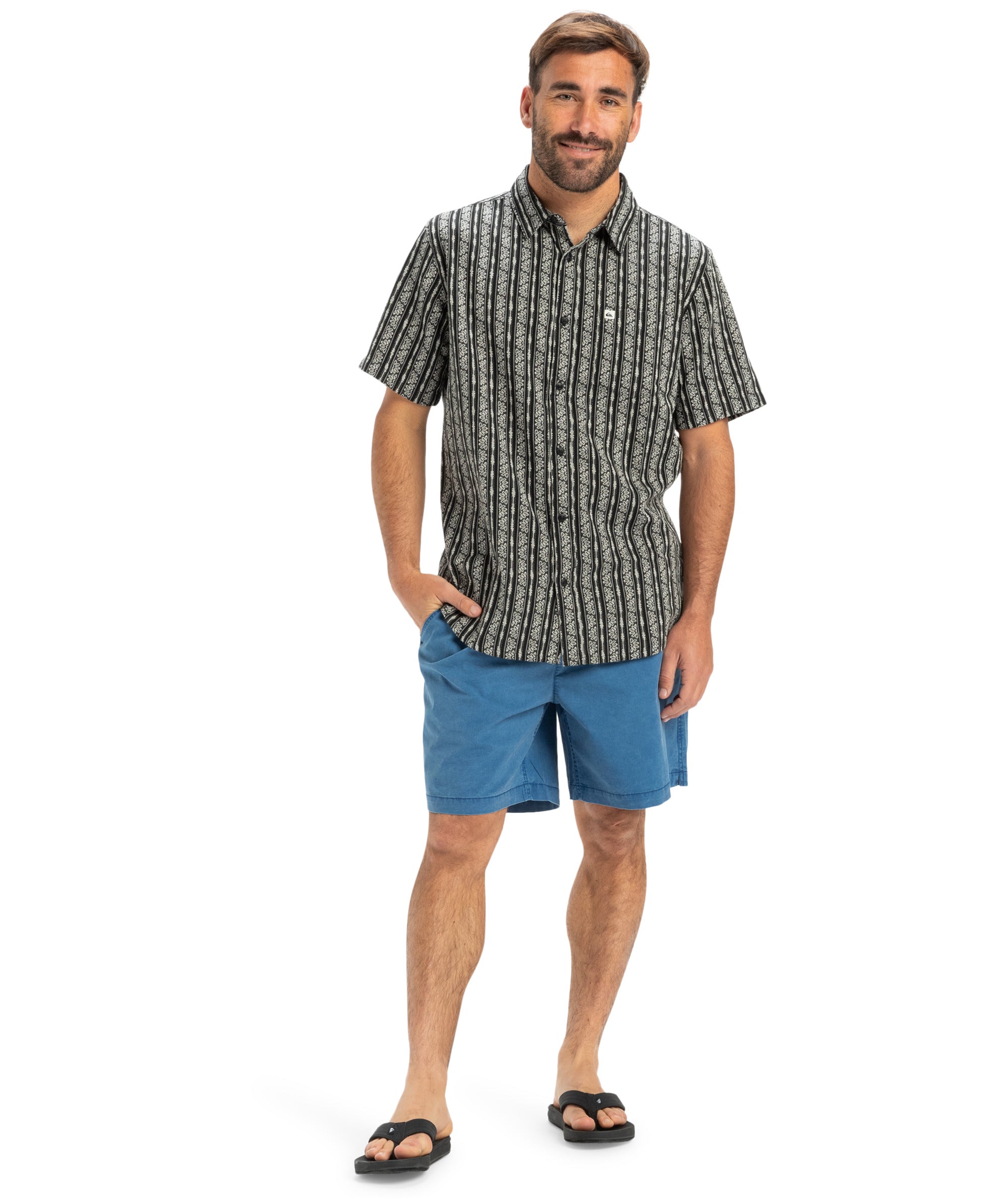 Quiksilver Street Way Ss in BLACK STREET WAY