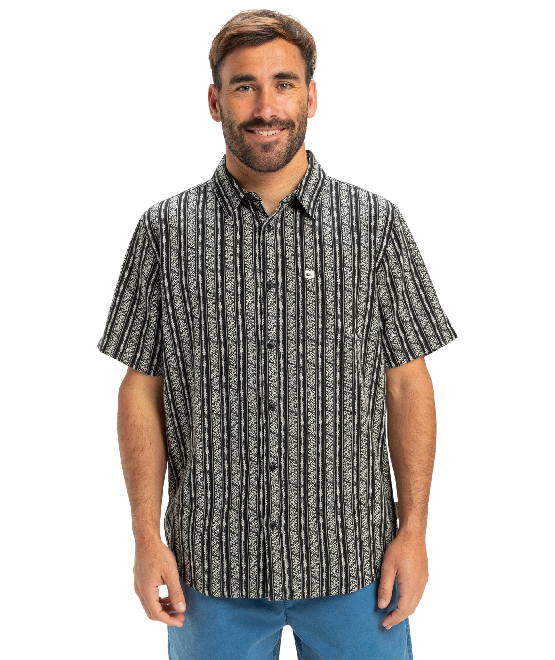 Quiksilver Street Way Ss in BLACK STREET WAY