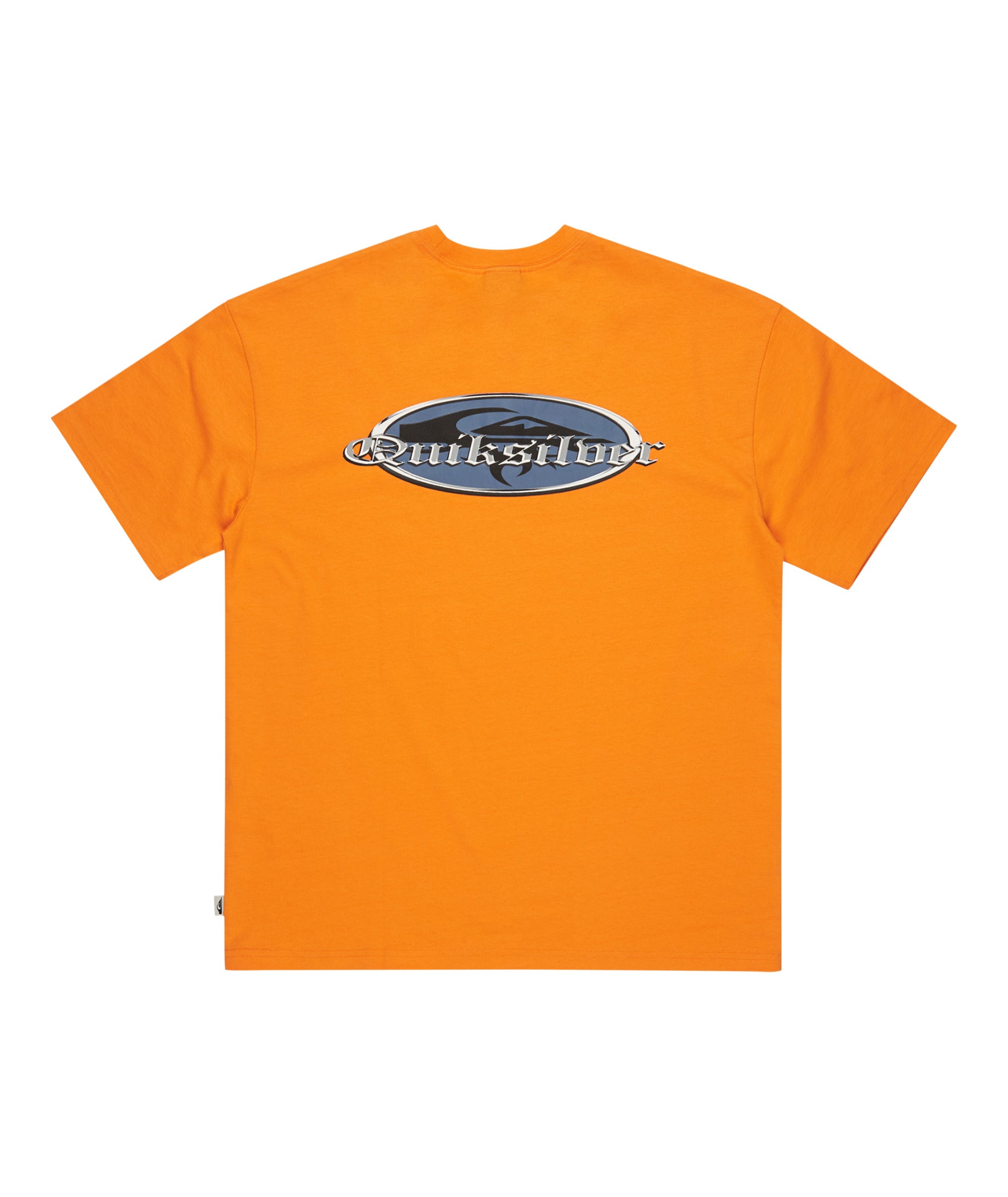 Quiksilver Mercury Chrome Oldenglish Tee in ORANGE PEEL