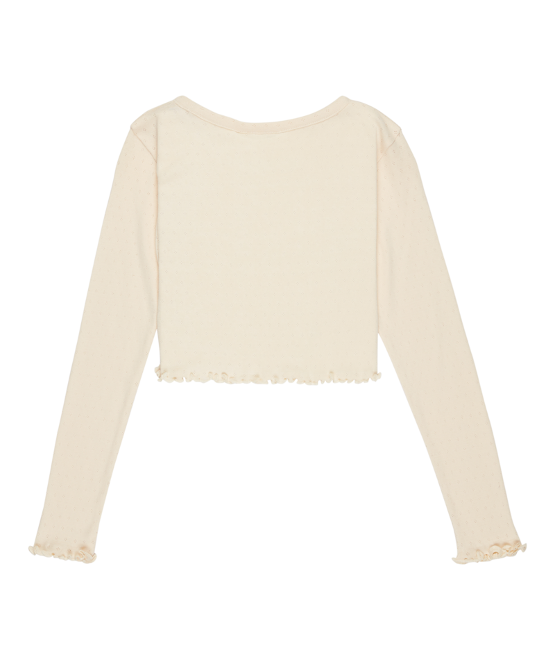 Roxy Hey Yeah Yeah Ls Pointelle in PARCHMENT