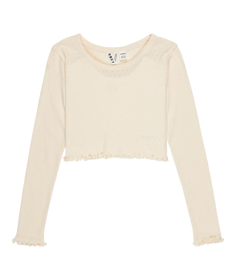 Roxy Hey Yeah Yeah Ls Pointelle in PARCHMENT