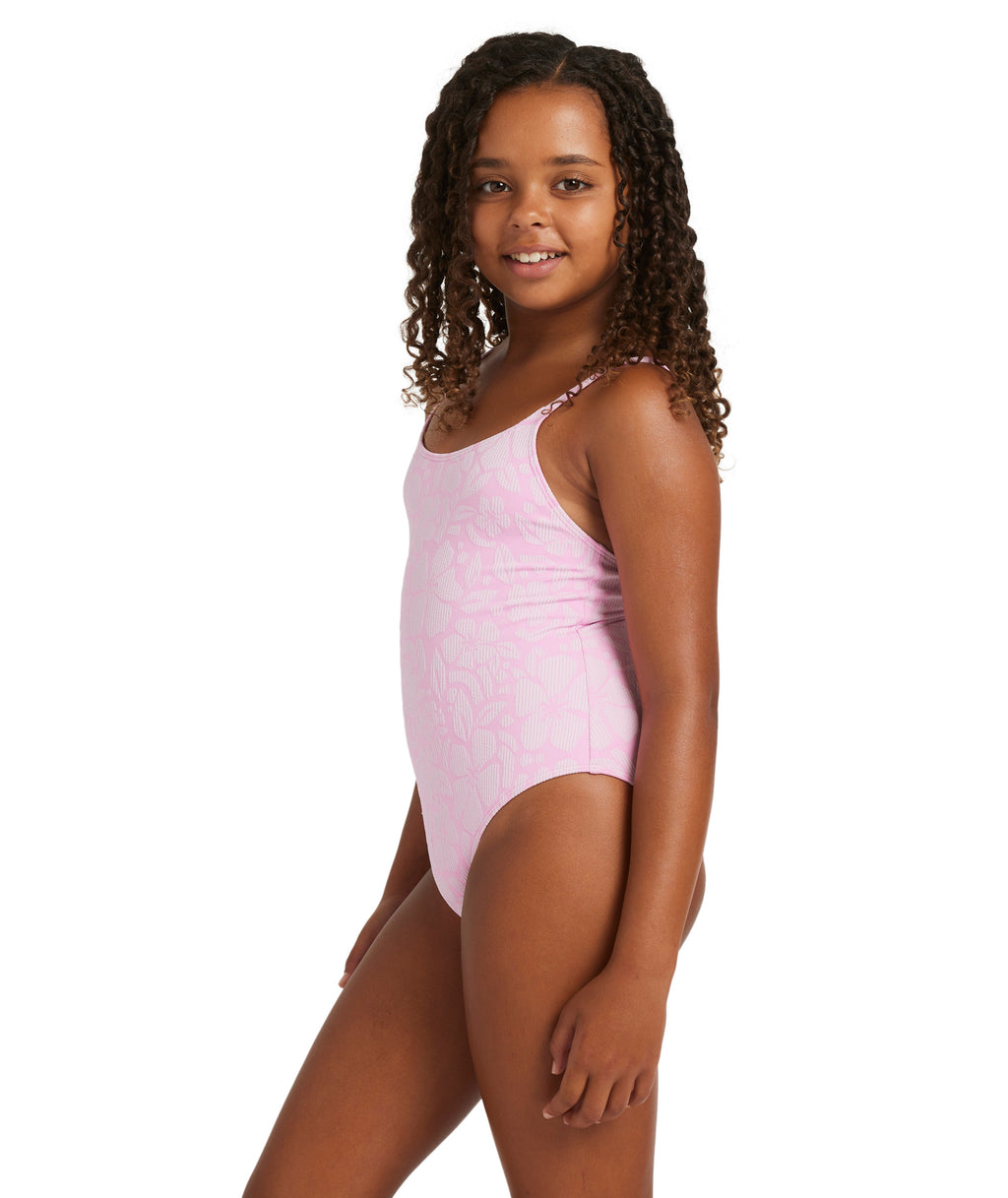 Roxy Bico Paper One Piece in BONBON SHADOW TROPICS