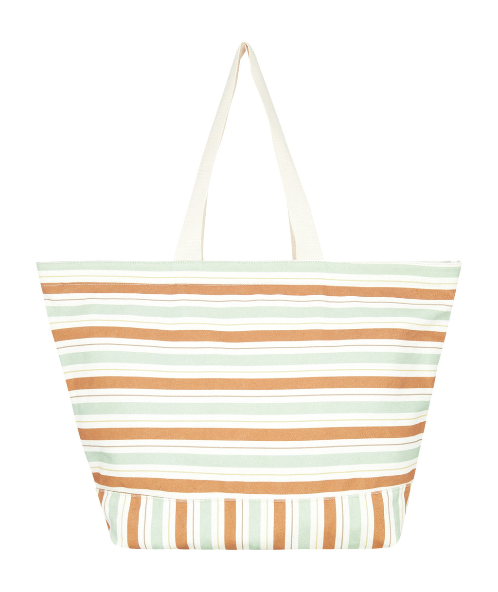 Roxy Stripy Beach in LAUREL GREEN CARVER STRIPE SWI