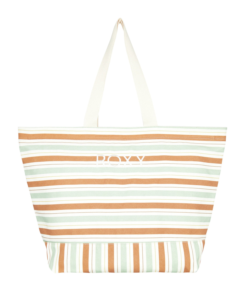 Roxy Stripy Beach in LAUREL GREEN CARVER STRIPE SWI