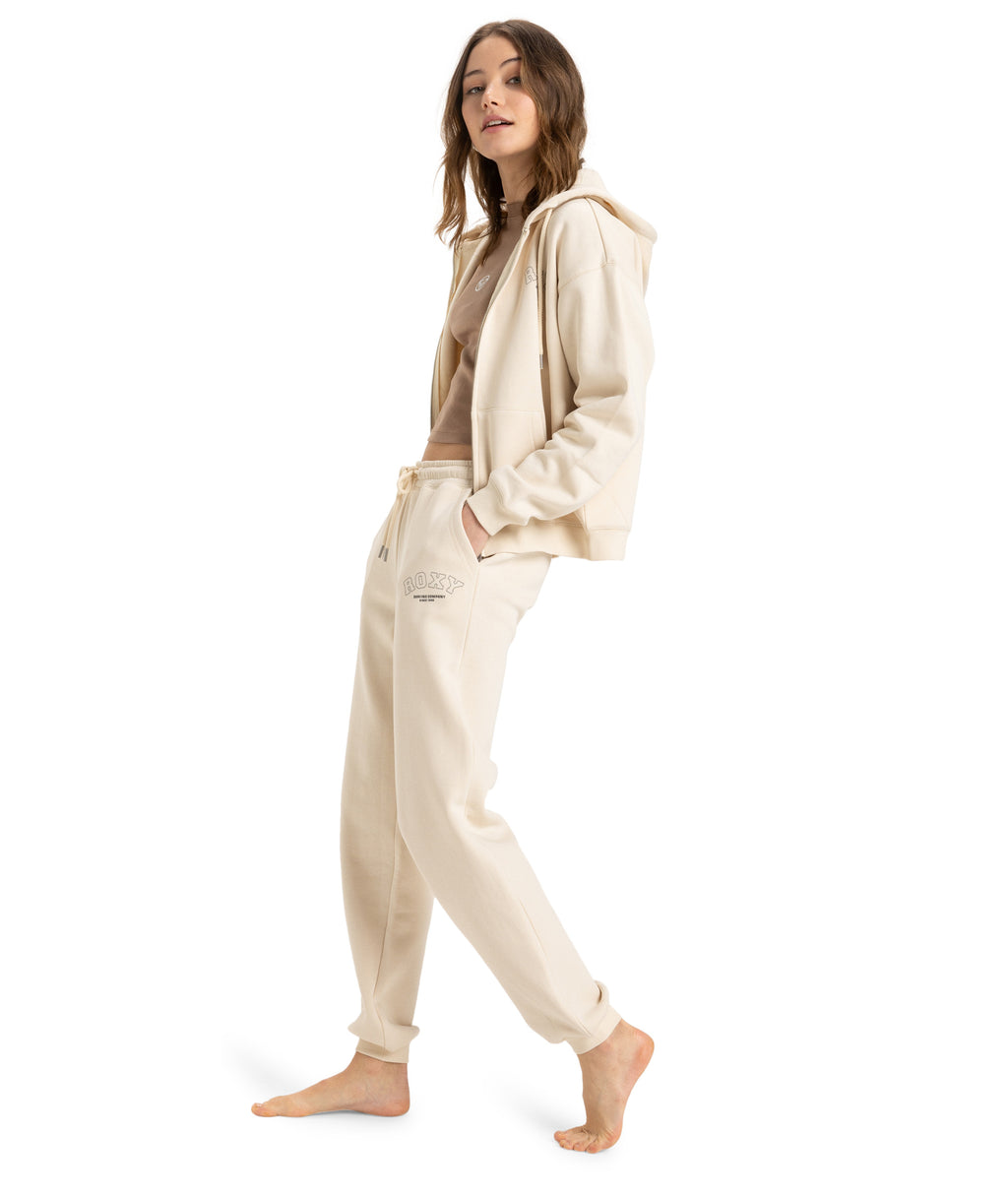Roxy Perfect Place Pant Brushed in PARCHMENT