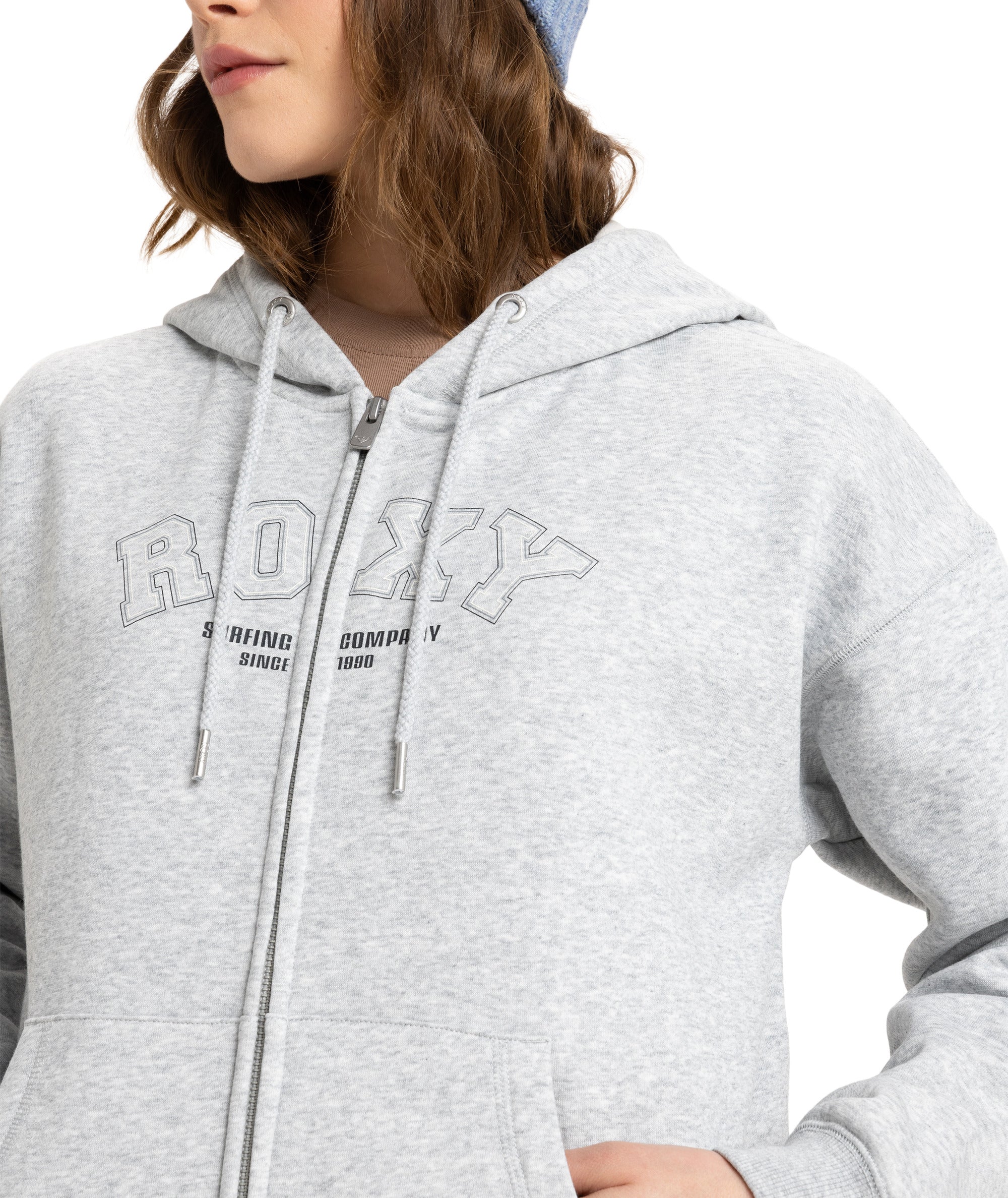 Roxy Perfect Place Zip Brushed in HERITAGE HEATHER