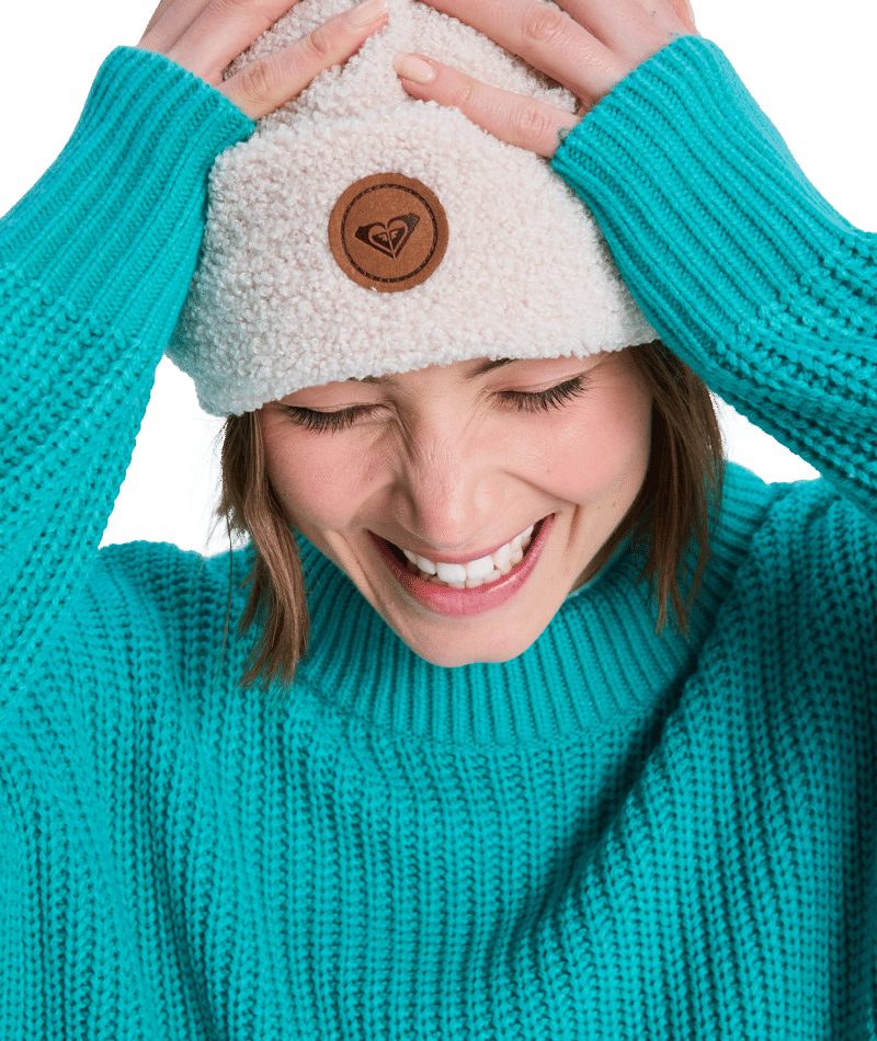 Roxy Lavender Haze Beanie in PEBBLE