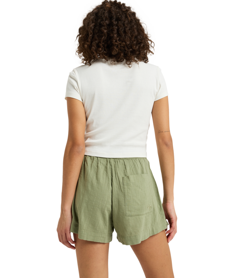 Roxy Lekeitio Break Slub Mid in OIL GREEN